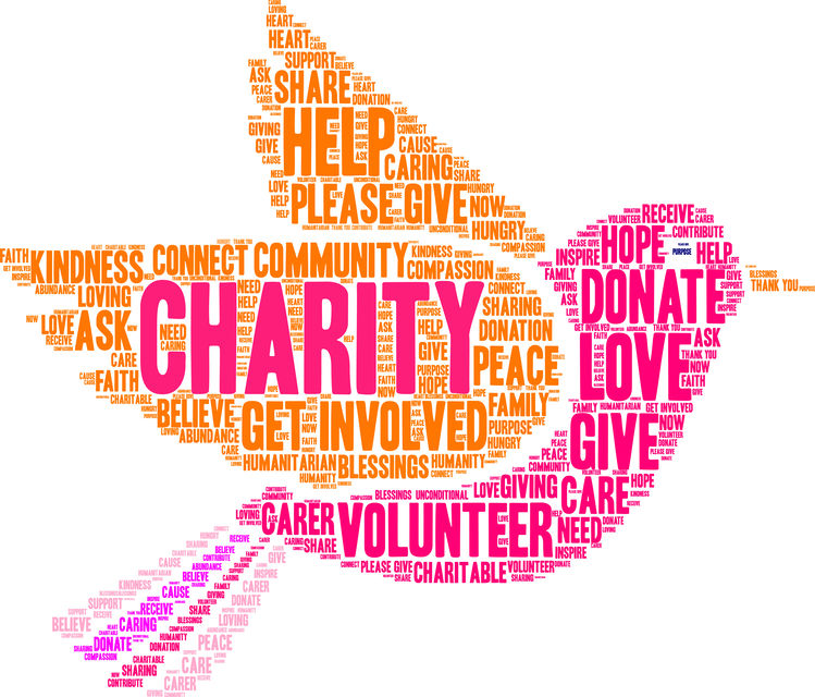 charity dove word cloud image